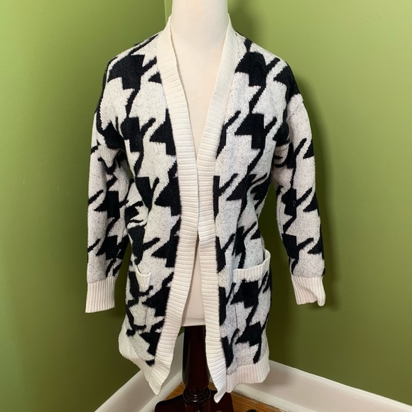 Houndstooth cardigan with pockets - Picture 1 of 11